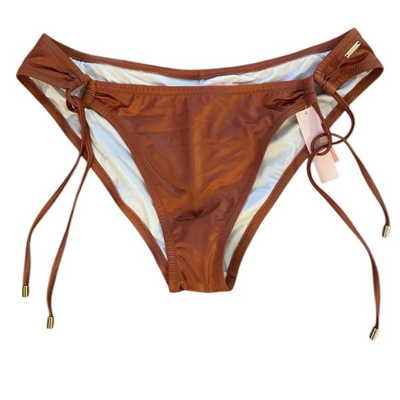 VS Brown/Gold String tie Bikini Bottom XL - Picture 1 of 8